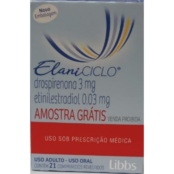Elani Ciclo 3 mg Drospirenona + 0,03 mg Etinilestradiol - 21 Comprimidos
